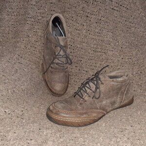 Vintage DOLCIS-Brown Distressed Oiled Suede Desert Boots-Sz 13-NWOB